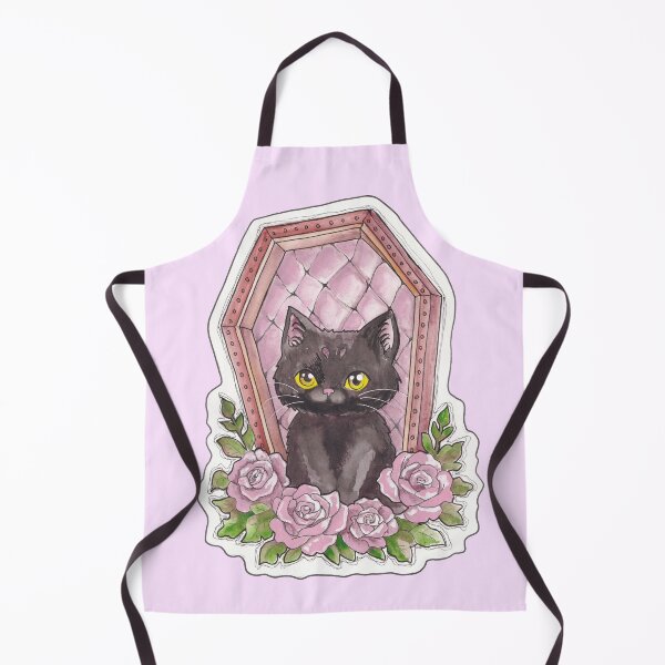 Item preview, Coffin Kitty — Cute Hand Drawn Gothic Cat Art designed and sold by Darkfully-Done.