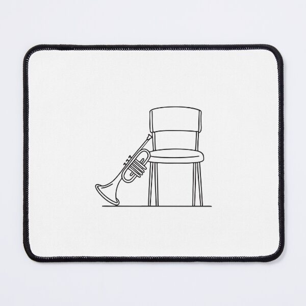 Item preview, Trumpet Resting on Band Chair designed and sold by rasagamastore.