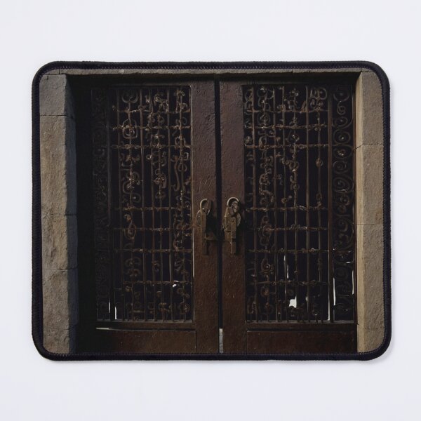 Item preview, Iron Gate Sealed With Gold Chain designed and sold by GeoWhimsy Studio.