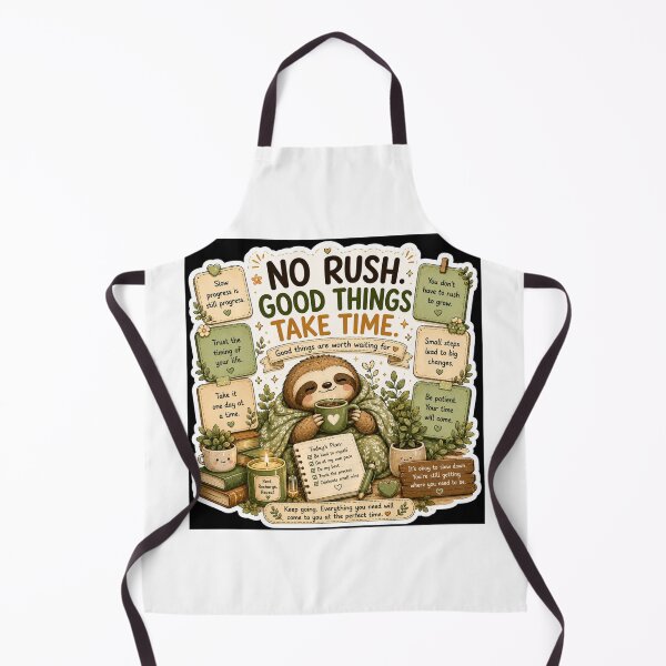 Item preview, No Rush Good Things Take Time Sloth Sticker designed and sold by NexusPixels.