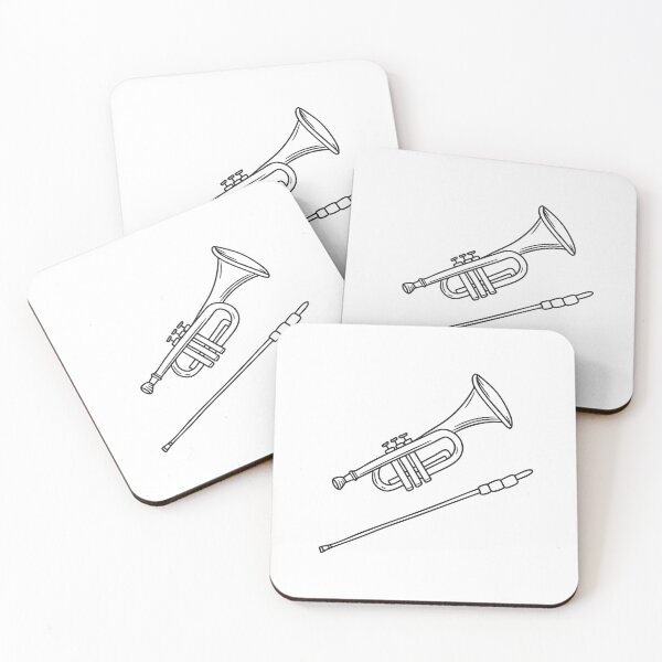 Item preview, Trumpet Beside Conductor Baton designed and sold by rasagamastore.