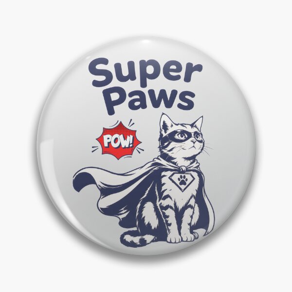 Item preview, Super Paws Superhero Cat Cute  designed and sold by MadeBySidney.