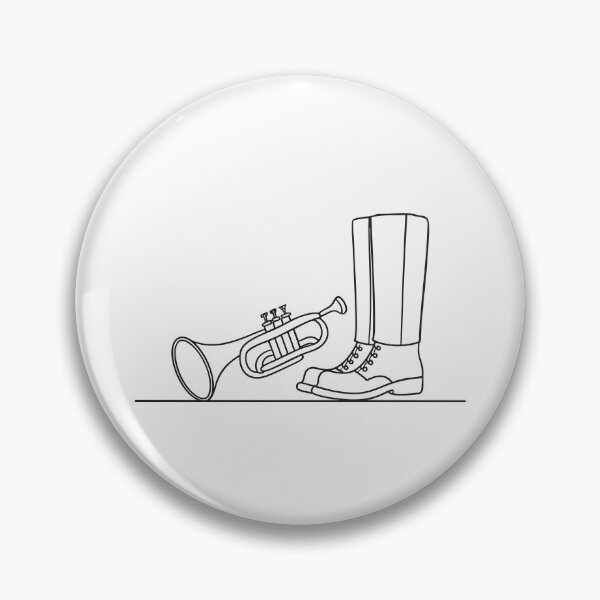 Item preview, Trumpet Beside Marching Boots designed and sold by rasagamastore.