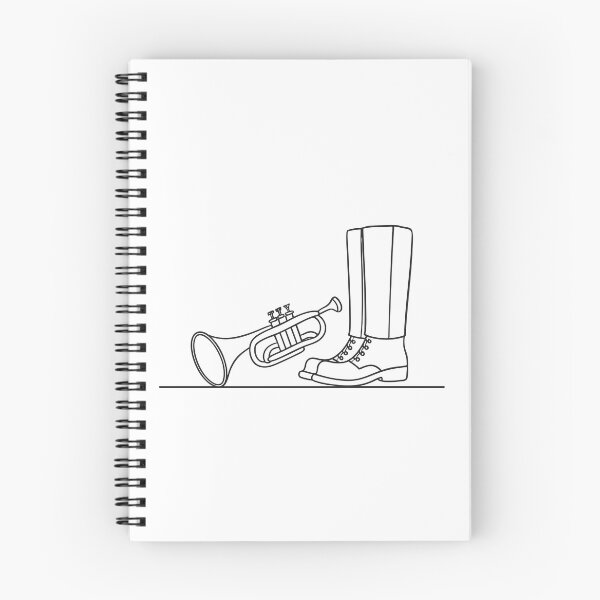Item preview, Trumpet Beside Marching Boots designed and sold by rasagamastore.