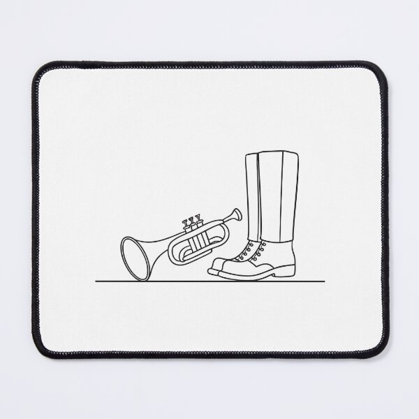 Item preview, Trumpet Beside Marching Boots designed and sold by rasagamastore.