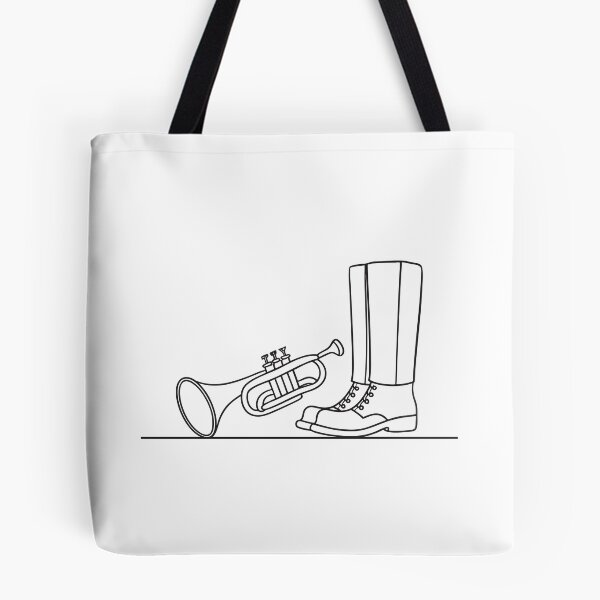 Item preview, Trumpet Beside Marching Boots designed and sold by rasagamastore.