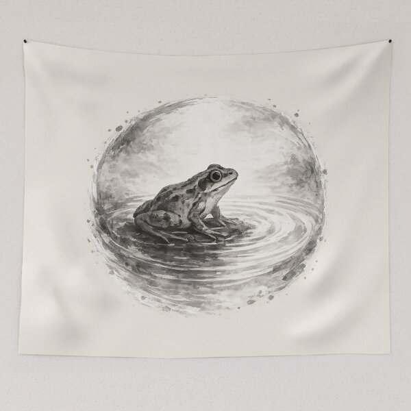 Item preview, Frog by the Water Artwork designed and sold by ChirpInc.