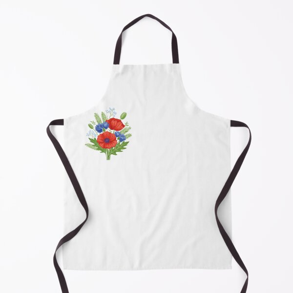 Item preview, Wildflower Bouquet Illustration with Poppies and Cornflowers designed and sold by vonalvarazs.