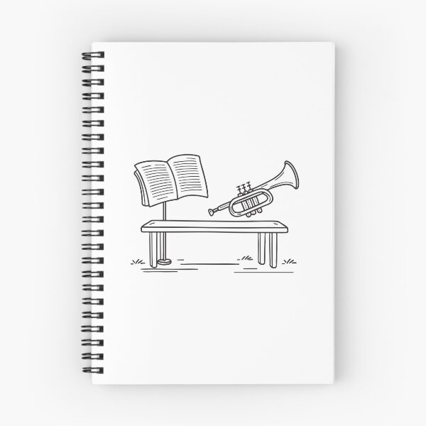 Item preview, Trumpet Beside Music Sheet Stand designed and sold by rasagamastore.