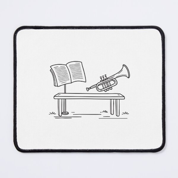 Item preview, Trumpet Beside Music Sheet Stand designed and sold by rasagamastore.