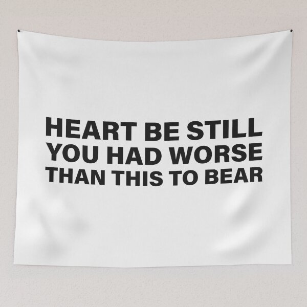 Item preview, Heart, Be Still, You Had Worse Than This to Bear — The Odyssey Quote (White Version) designed and sold by LiteraryRelics.