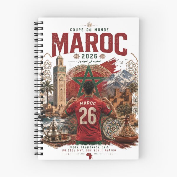 Item preview, Marruecos, Mundial 2026, Leones del Atlas, Dima Maghrib, regalo para aficionados al fútbol, camiseta de fútbol, diseño deportivo vintage designed and sold by Med-th-ewolf.