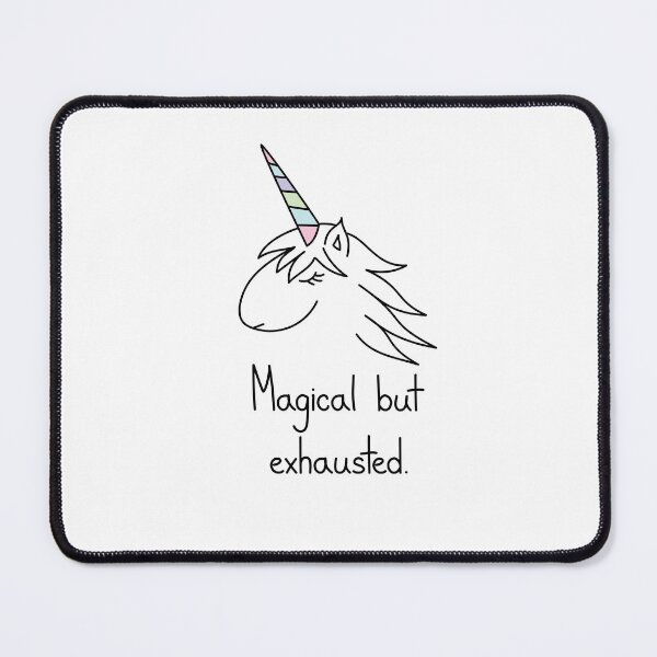 Item preview, Magical But Exhausted Unicorn Minimalistic Art designed and sold by Mooi Studio.