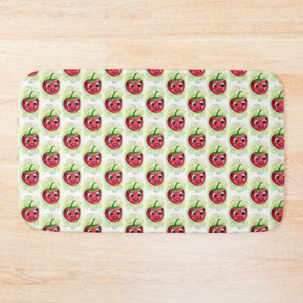 Item preview, Cute funny aesthetic minimalist vintage lady cherry red tomato cartoon face with makeup on and doodle background  designed and sold by Shukasya-Arts.