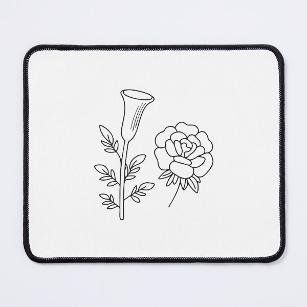 Item preview, Trumpet Vine Beside Blooming Rose Bush designed and sold by rasagamastore.