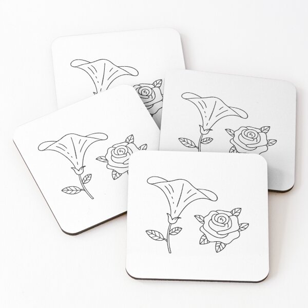 Item preview, Rose Bush Growing Near Trumpet Vine designed and sold by rasagamastore.