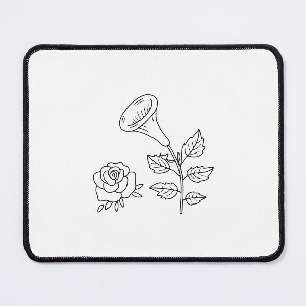 Item preview, Trumpet Vine Growing Beside Rose Bush designed and sold by rasagamastore.