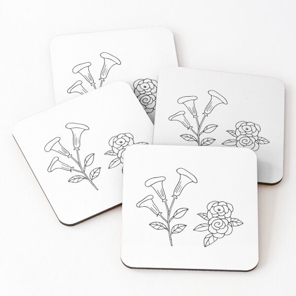Item preview, Trumpet Vine Near Flowering Rose Bush designed and sold by rasagamastore.