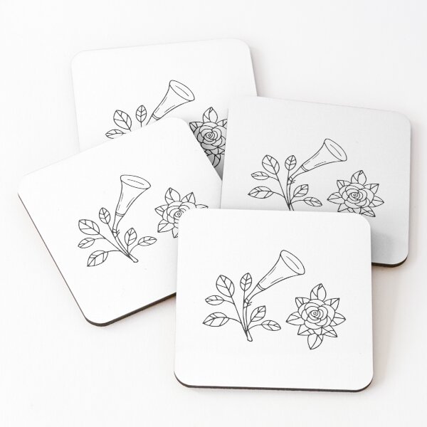 Item preview, Trumpet Vine Close to Rose Flowers designed and sold by rasagamastore.