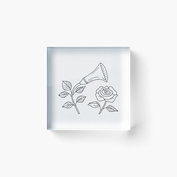 Item preview, Trumpet Vine Beside Garden Rose Bush designed and sold by rasagamastore.