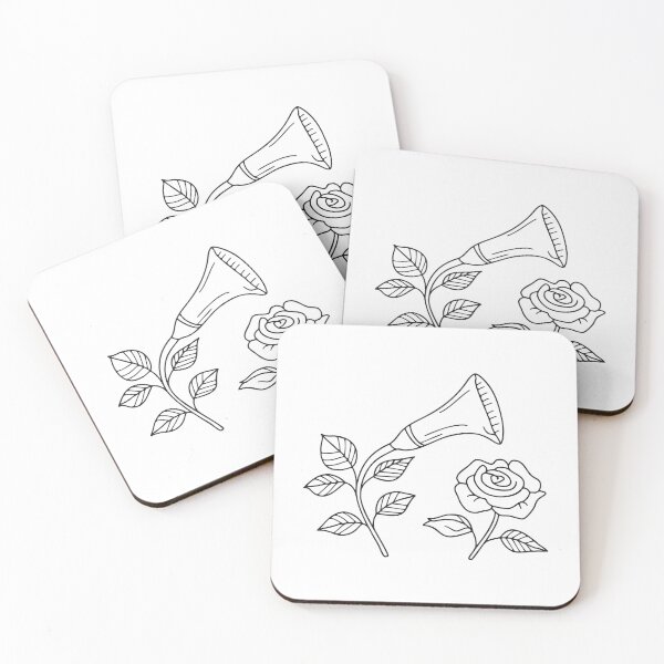 Item preview, Trumpet Vine Beside Garden Rose Bush designed and sold by rasagamastore.