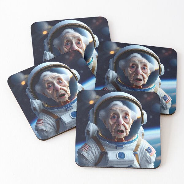 Item preview, Old woman in a space suit in Space designed and sold by Colin Bentham.
