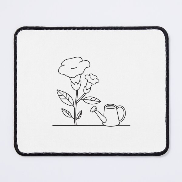 Item preview, Trumpet Vine Beside Watering Can designed and sold by rasagamastore.