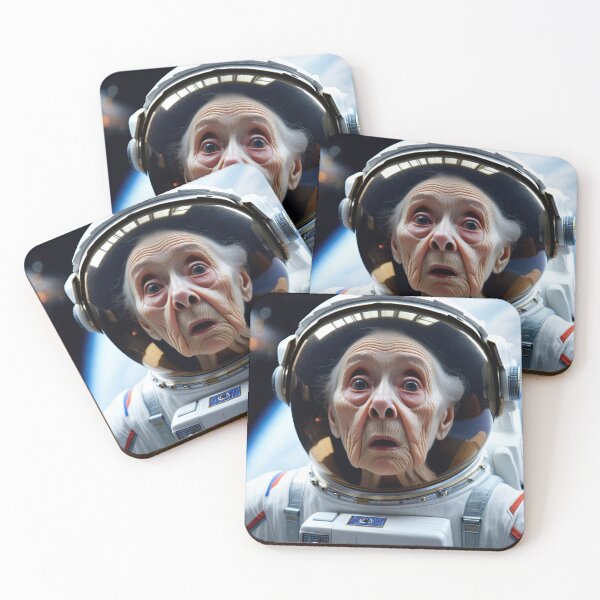 Item preview, Old woman in a space suit in Space designed and sold by Colin Bentham.