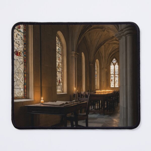 Item preview, White Crow Reading Gothic Stone Scriptorium designed and sold by GeoWhimsy Studio.