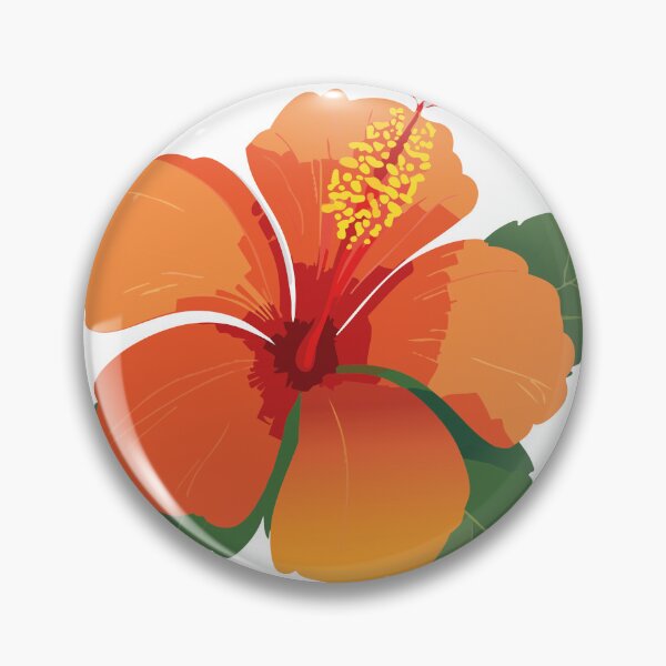 Item preview, Vibrant Orange Hibiscus Tropical Summer Floral designed and sold by vonalvarazs.