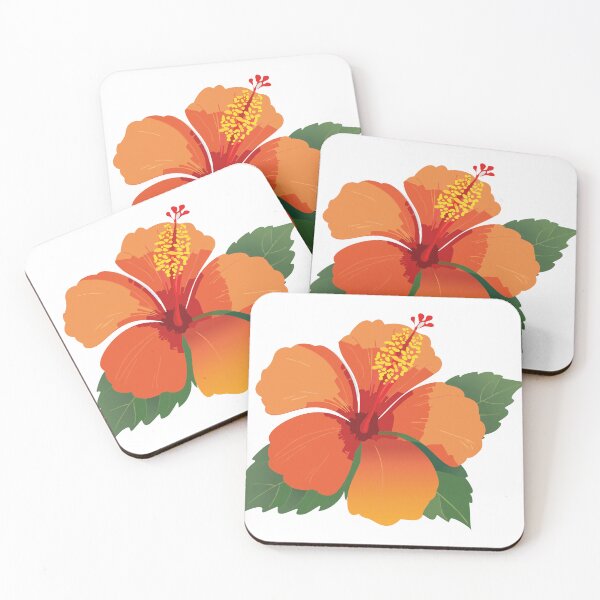 Item preview, Vibrant Orange Hibiscus Tropical Summer Floral designed and sold by vonalvarazs.