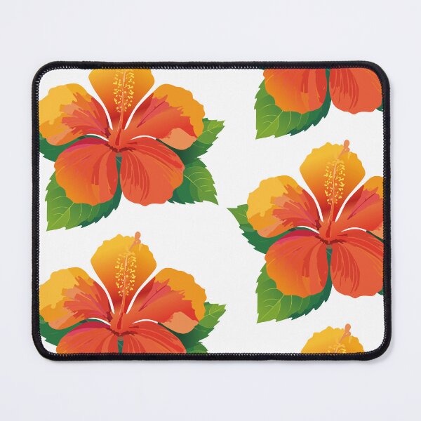 Item preview, Orange Yellow Hibiscus Tropical Flower Floral Art designed and sold by vonalvarazs.