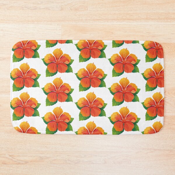 Item preview, Orange Yellow Hibiscus Tropical Flower Floral Art designed and sold by vonalvarazs.