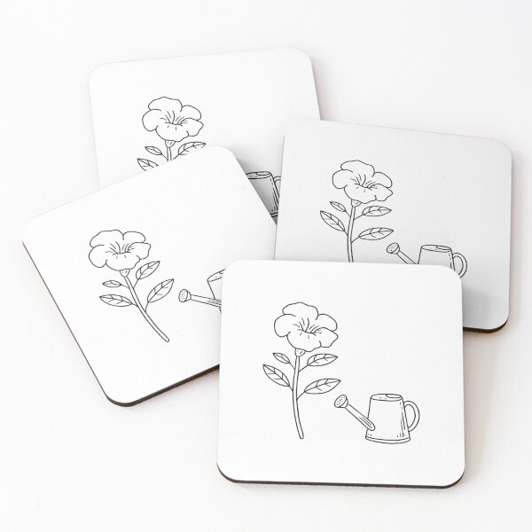 Item preview, Trumpet Vine Beside Garden Watering Can designed and sold by rasagamastore.