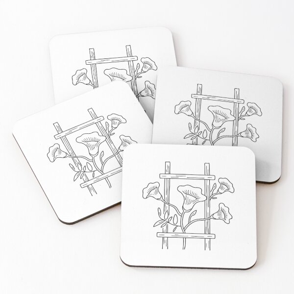 Item preview, Flowering Trumpet Vine on Trellis designed and sold by rasagamastore.