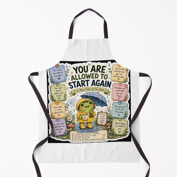 Item preview, You Are Allowed To Start Again Frog Sticker designed and sold by NexusPixels.