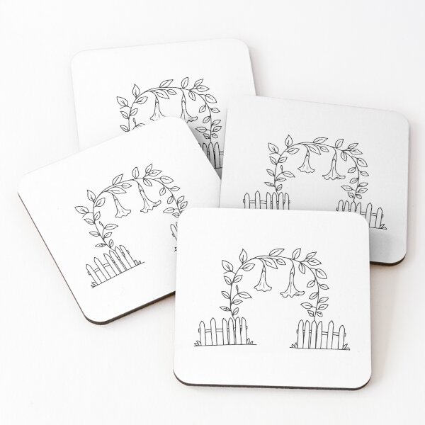 Item preview, Trumpet Vine Hanging Over Garden Gate designed and sold by rasagamastore.