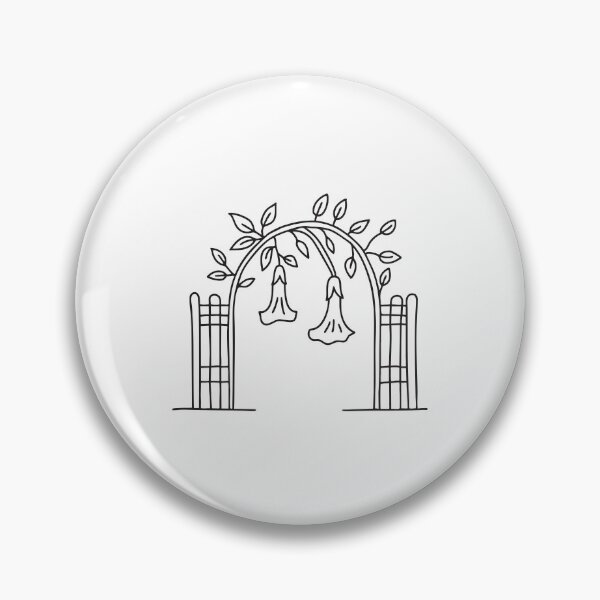 Item preview, Trumpet Vine Draping Across Garden Gate designed and sold by rasagamastore.