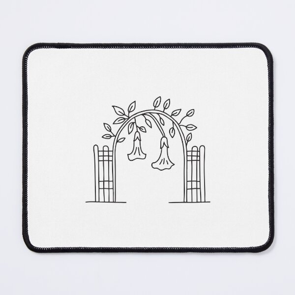 Item preview, Trumpet Vine Draping Across Garden Gate designed and sold by rasagamastore.
