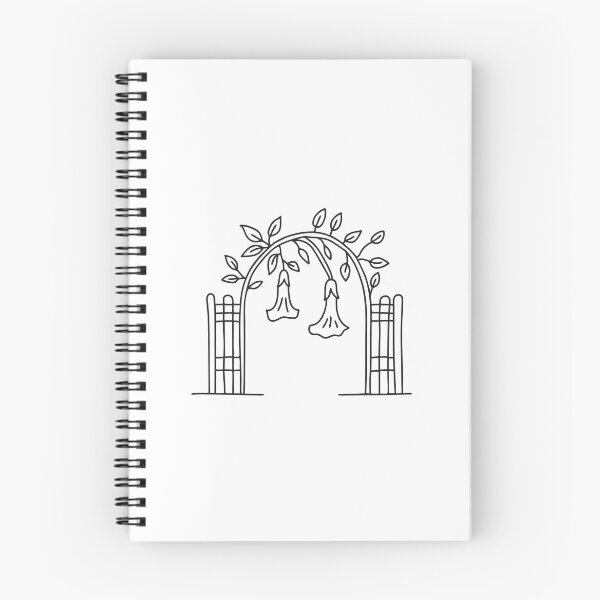 Item preview, Una enredadera de trompeta cubre la puerta del jardín. designed and sold by rasagamastore.