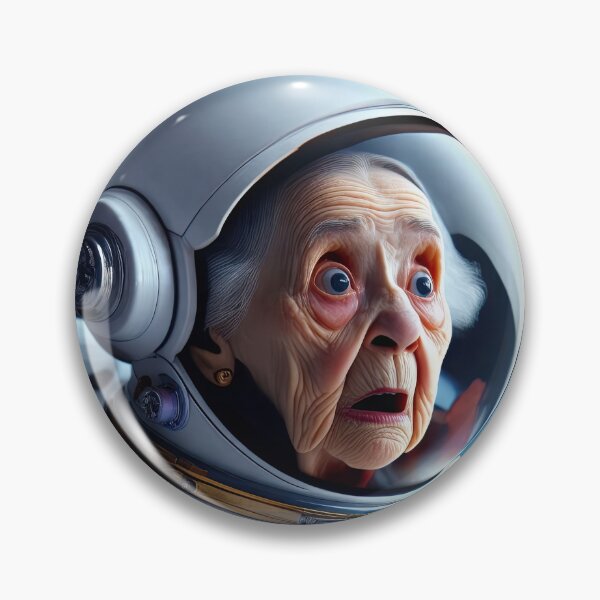 Item preview, Old woman in a space suit in Space designed and sold by Colin Bentham.