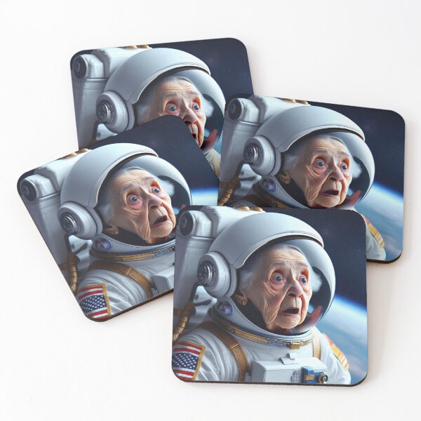 Item preview, Old woman in a space suit in Space designed and sold by Colin Bentham.