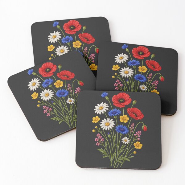 Item preview, Cottage Garden Flowers Embroidery designed and sold by ColorSplash123.