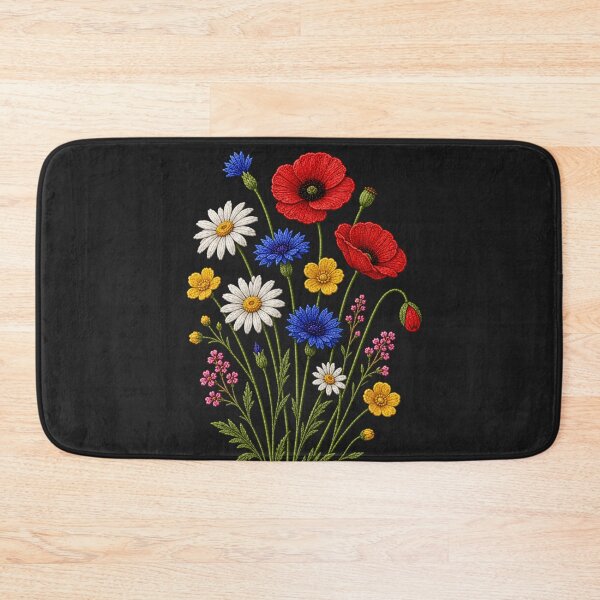 Item preview, Cottage Garden Flowers Embroidery designed and sold by ColorSplash123.