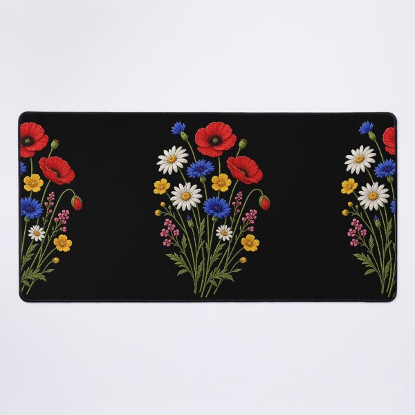 Item preview, Cottage Garden Flowers Embroidery designed and sold by ColorSplash123.