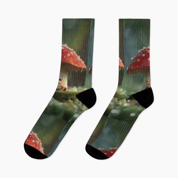 Item preview, Mushroom and Frog designed and sold by AwesomeDigiShop.