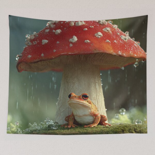 Item preview, Mushroom and Frog designed and sold by AwesomeDigiShop.