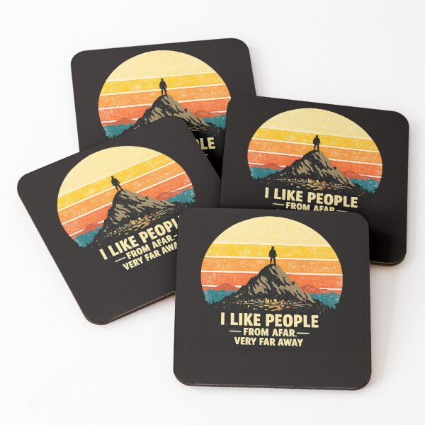 Item preview, I Like People From Afar designed and sold by FrameFlow.