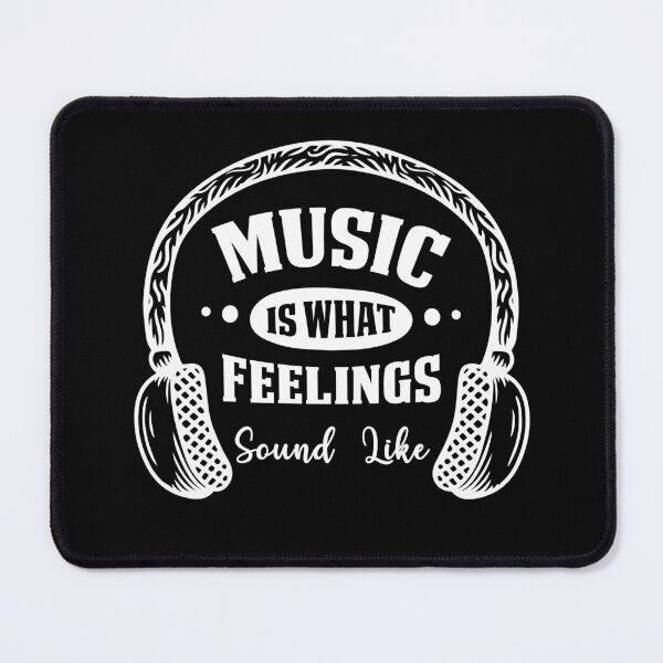 Item preview, Music Is What Feelings Sound Like Headphones Quote designed and sold by teeperfect.