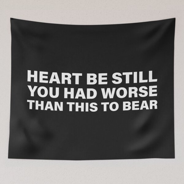 Item preview, Heart, Be Still, You Had Worse Than This to Bear — The Odyssey Quote (Black Version) designed and sold by LiteraryRelics.